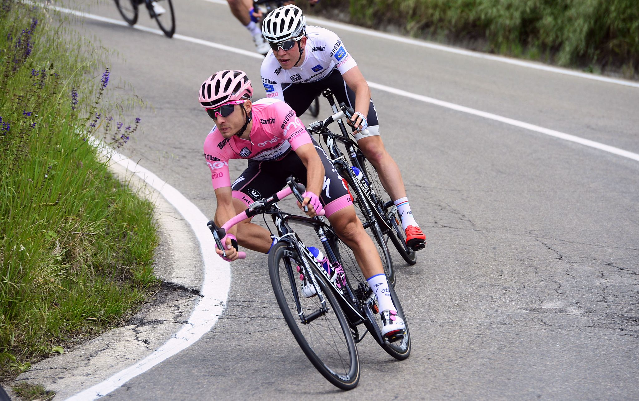 17-05-2016 Giro D'italia; Tappa 10 Campi Bisenzio - Sestola; 2016, Etixx - Quick Step; Brambilla, Gianluca; Jungels, Bob; Montese;
