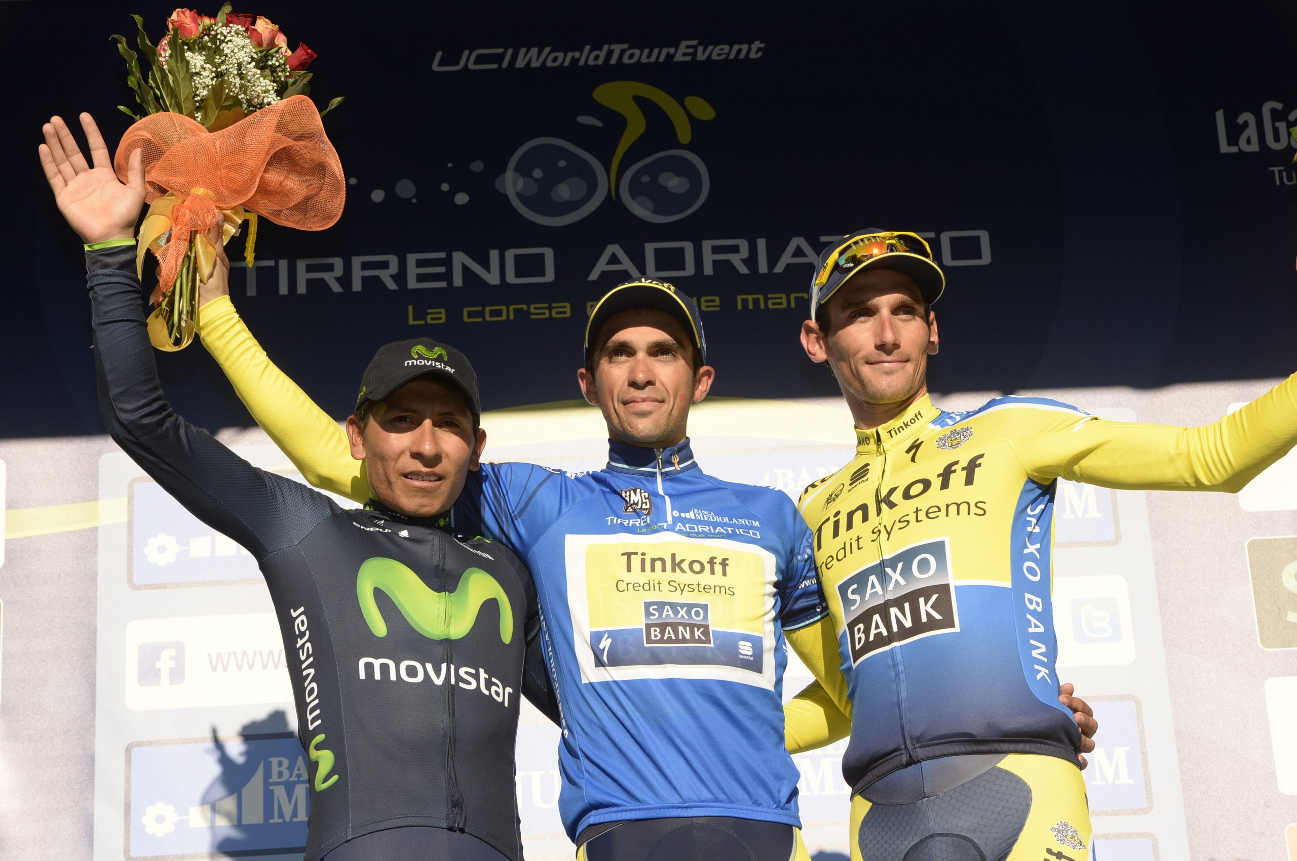 A végső dobogósok: Quintana, Contador és Kreuziger (Fotó: Stefano Sirotti / sirotti.it)