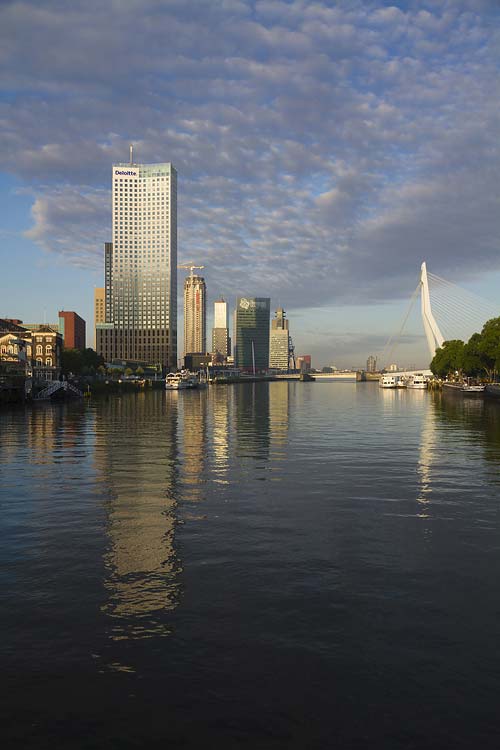 Rotterdam - tornyok a folyóparton
