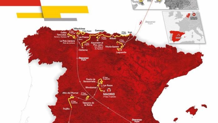 A Vuelta szakaszai Fotó: lavuelta.es